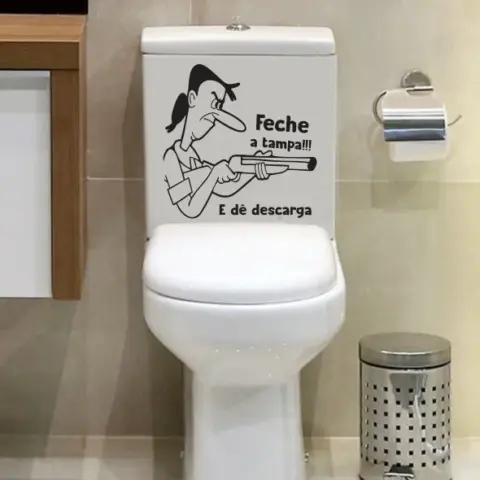 Adesivo Divertido para Tampa de Vaso