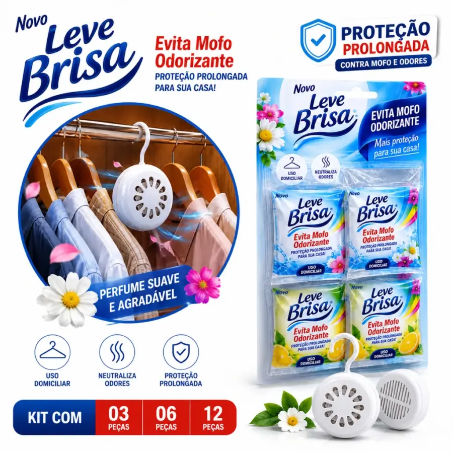 Antimofo Leve Brisa para Guarda-Roupa