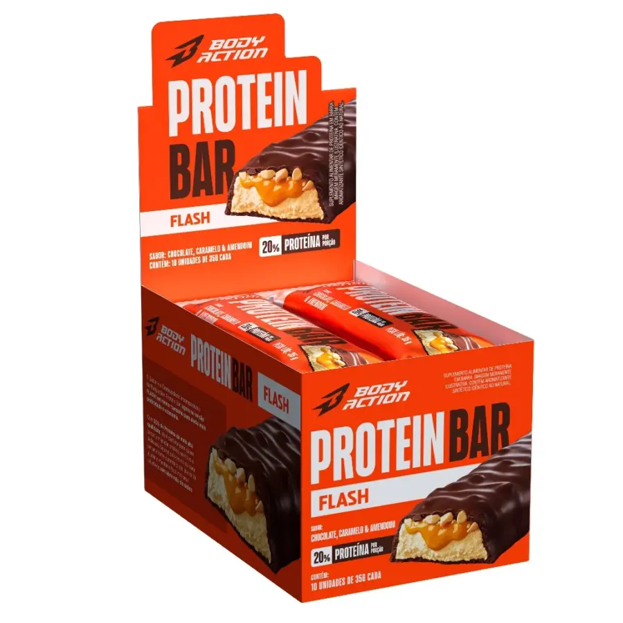 Barra de Proteína Flash Bodyaction 10 Unidades