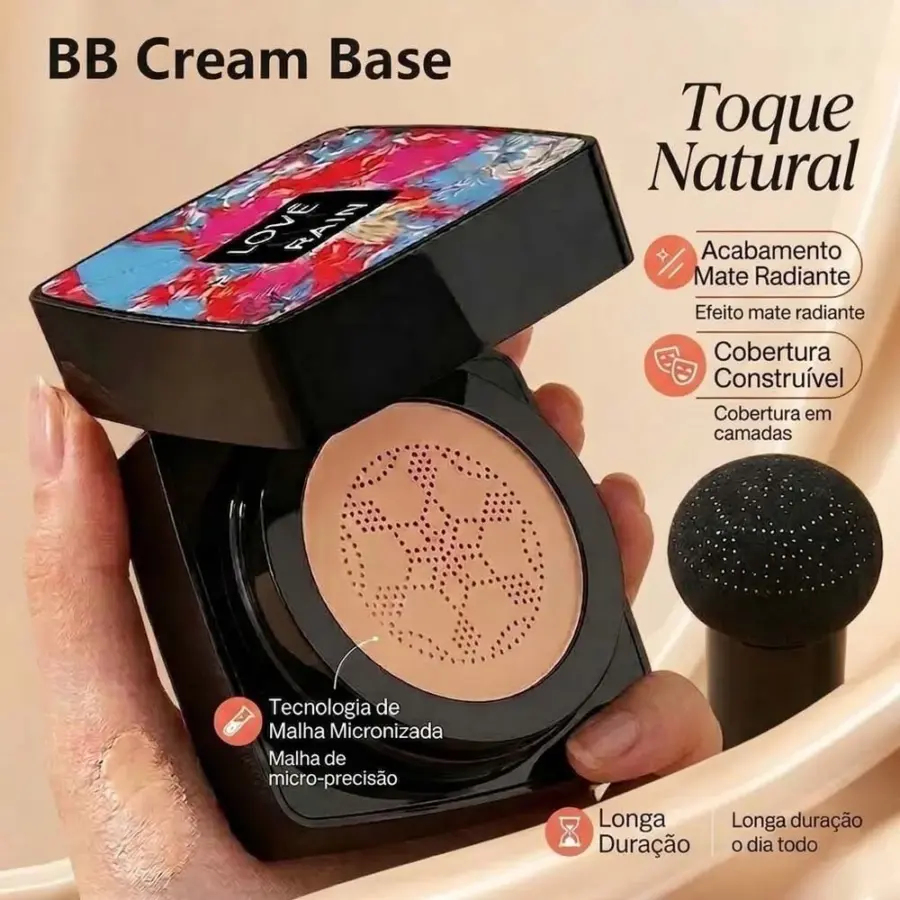 BB Cream Base e Corretivo com Esponja