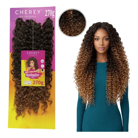 Cabelo Bio Orgânico Marshmallow 270 Gramas Crochet Braids T1b/27