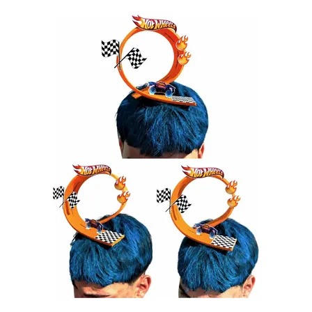 Cabelo Maluco Hot Weels Laranja