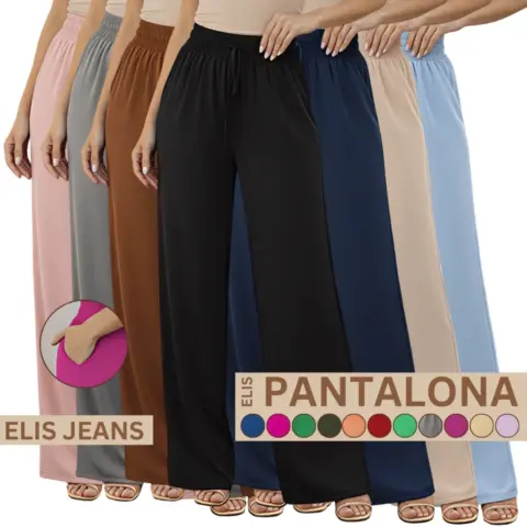 Calça Pantalona Duna Cintura Alta com Bolso