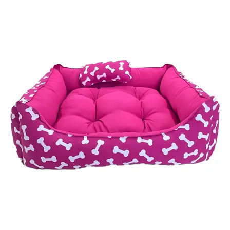 Cama para Cachorro Gato Caminha Pet 57x53x14 Lavável Máquina
