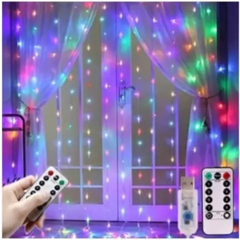 Cortina de LED 3 m com 300 Luzes