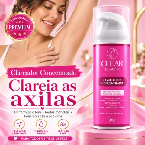 Creme Clareador de Virilha e Axila Clear Beauty