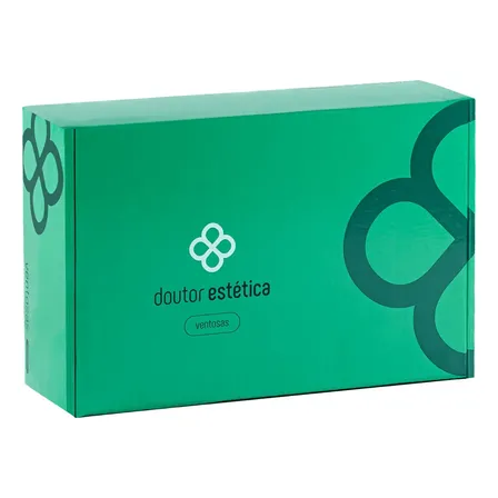 Doutor da estética kit ventosaterapia 12 copos aprovado pela anvisa