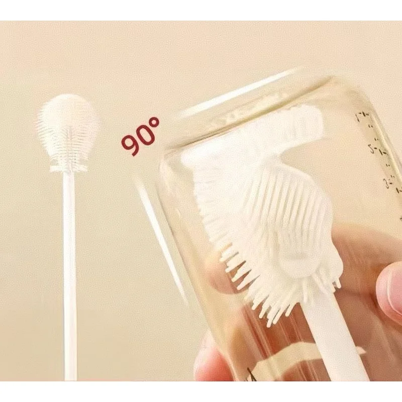 Escova de Silicone para Mamadeira e Garrafa