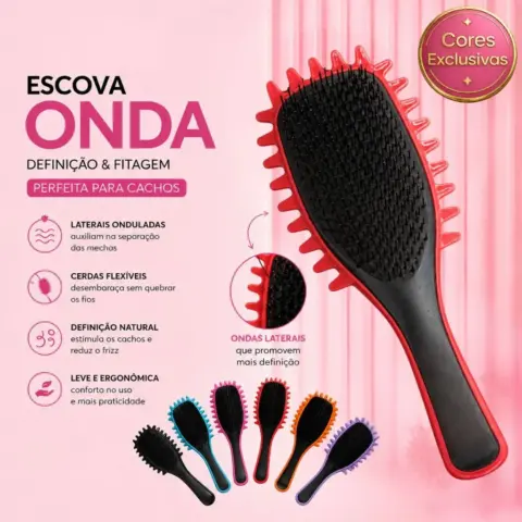 Escova Onda Finalizadora para Cachos