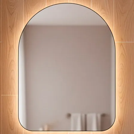 Espelho Orgânico Capela Led 44×64 para Sala Quarto Banheiro Moldura Capela Led Frio