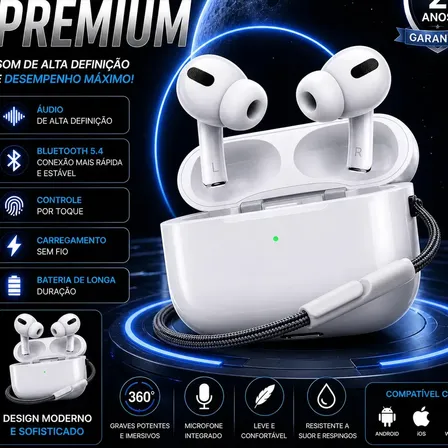 Fone de Ouvido TWS B Basto Fone-TWS Bluetooth Sem Fio com Cancelamento de Ruído e Microfone