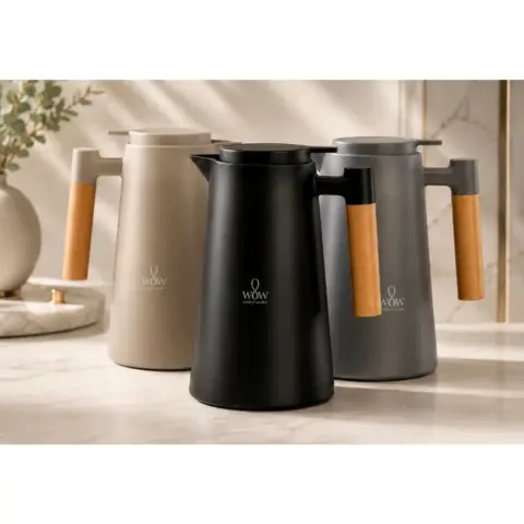 Garrafa Térmica para Café com Cabo de Madeira 1 L