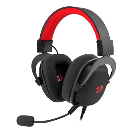 Headset Gamer Redragon Zeus Lite Preto Drivers 53mm com Microfone Removível