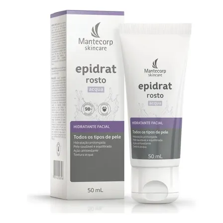 Hidratante Facial Epidrat Acqua 50ml Mantecorp Skincare Todo Tipo de Pele Dia/noite