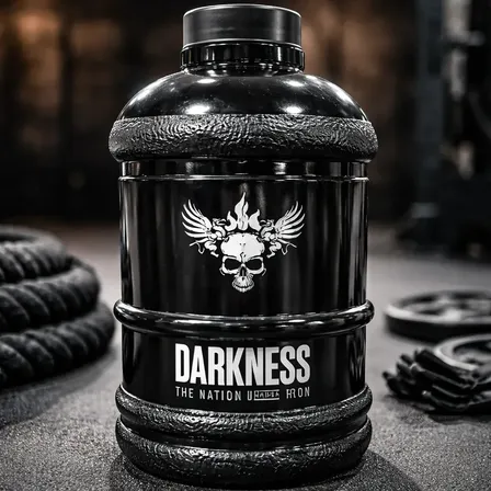 Integralmédica Darkness galão de água para academia 2200mL cor preto