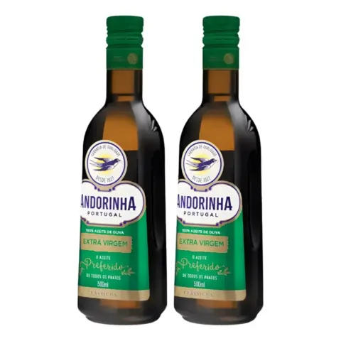 Kit 2 Azeites Extra Virgem Andorinha 500 ml