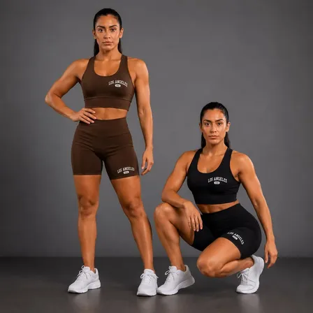 Kit 2 Conjuntos de Top e Short para Academia
