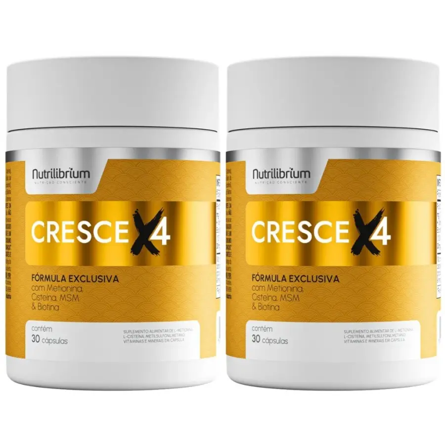 Kit 2 Cresce X4 Total com 60 Cápsulas