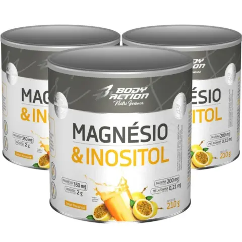 Kit 3 Magnésio, Inositol, Taurina e Melatonina