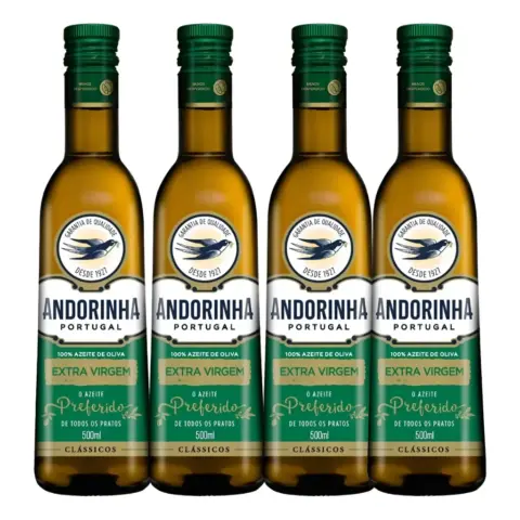 Kit 4 Azeites Extra Virgem Andorinha 500 ml