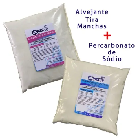 Kit Tira-Manchas 1 kg e Percarbonato 1 kg
