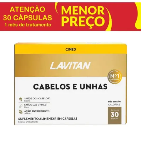 Lavitan Cabelos e Unhas 30 Comprimidos