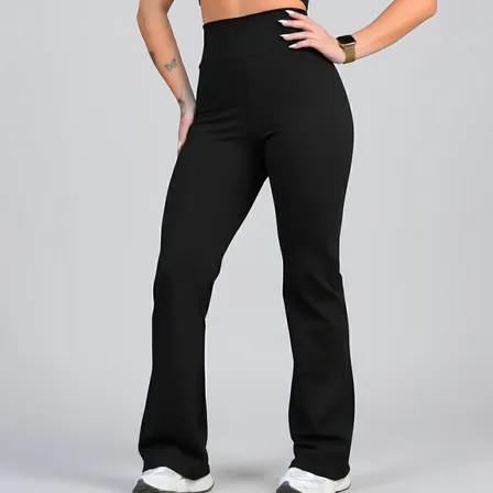 Calça Legging Flare Grossa Zero Transparência
