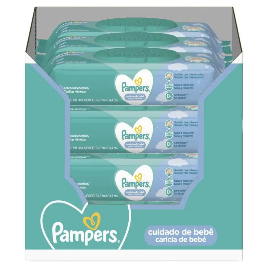 Lenços Umedecidos Pampers 576 Unidades