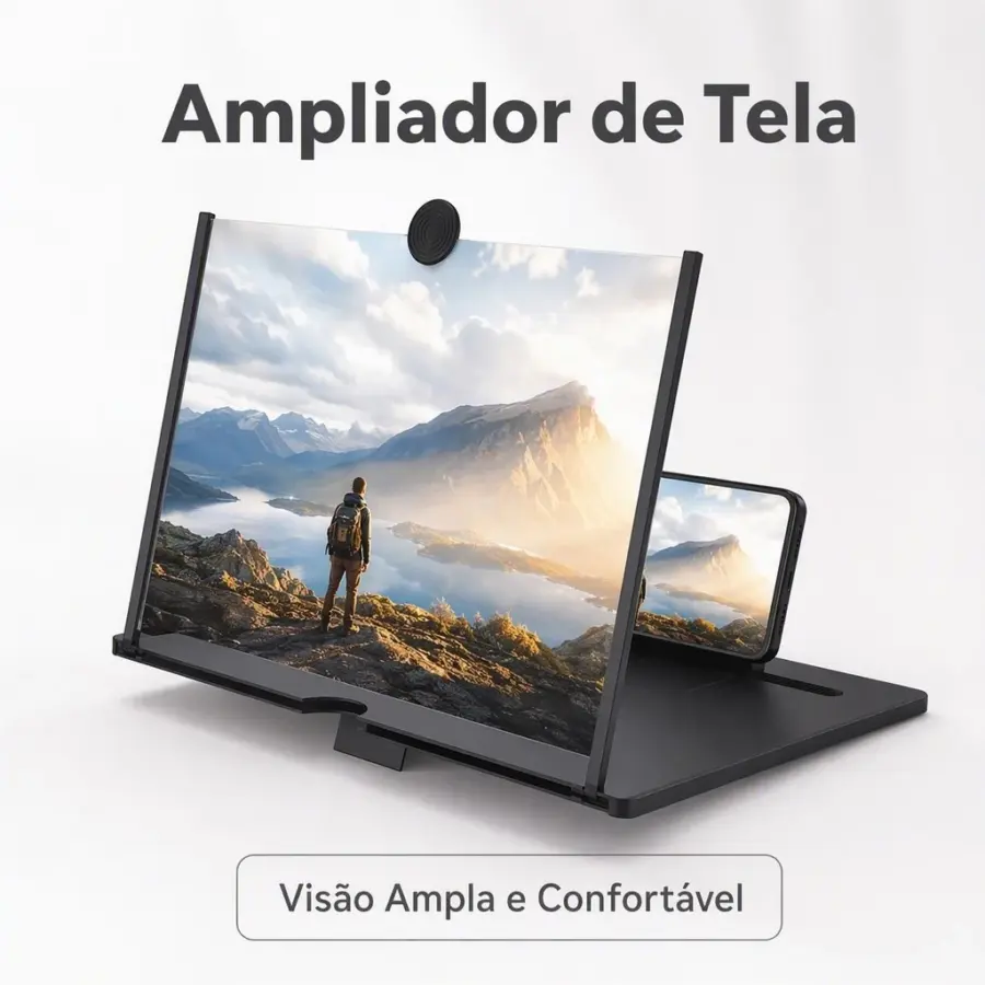 Lupa Amplificadora de Tela de Celular 3D