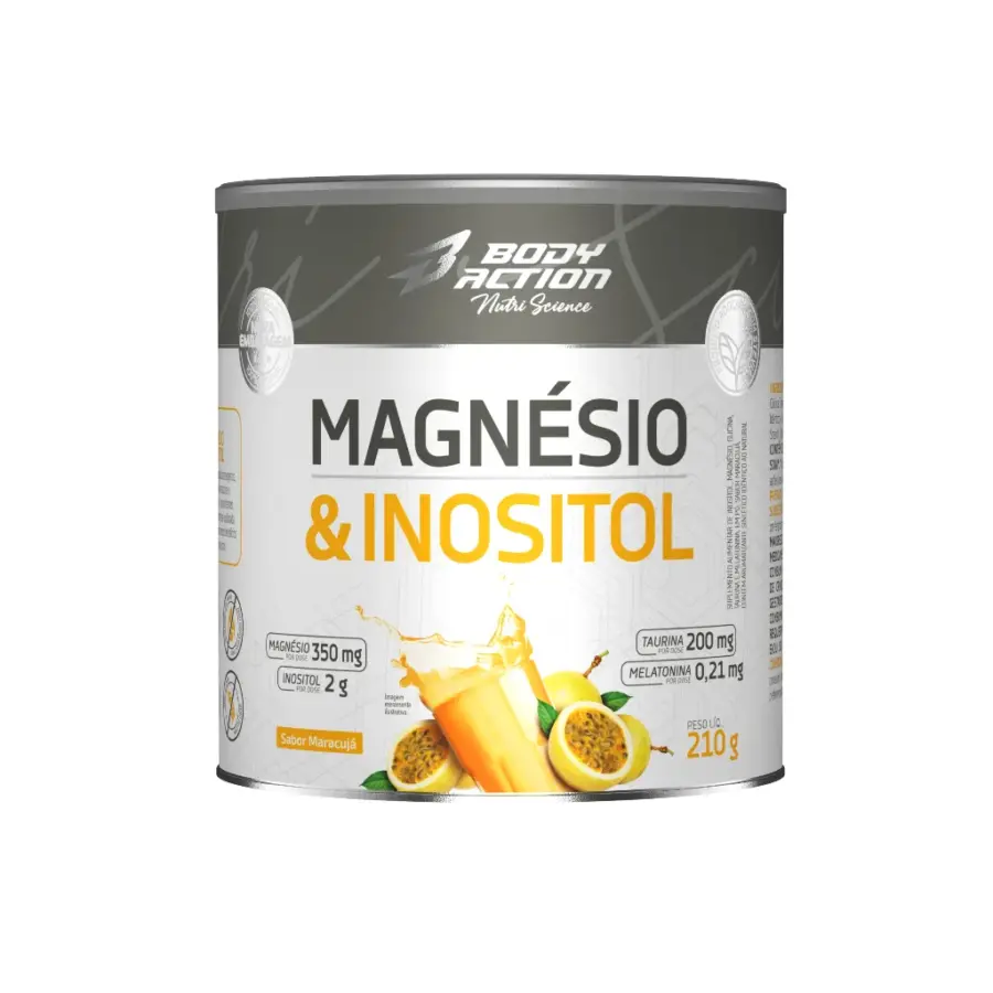 Magnésio e Inositol Bodyaction 210 g
