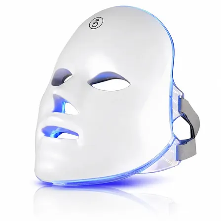 Mascara led facial Skincare led 7 cores EPS-7361 USB Recarregável Branco