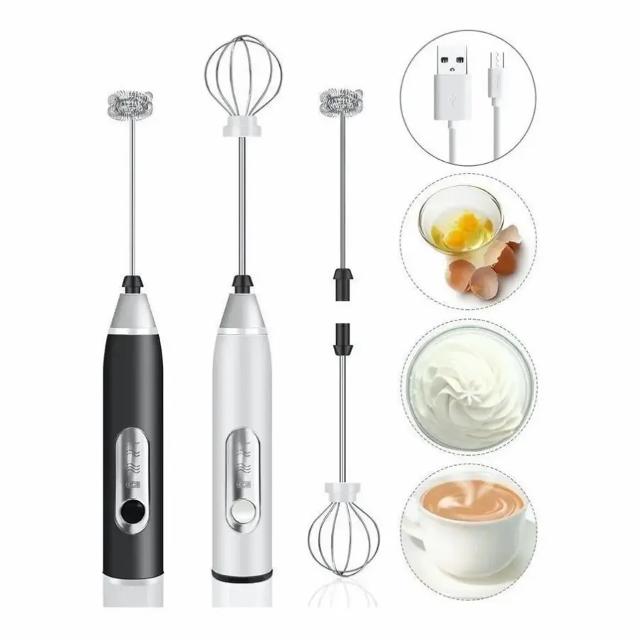 Mixer Batedor Elétrico 2 em 1 para Bebidas