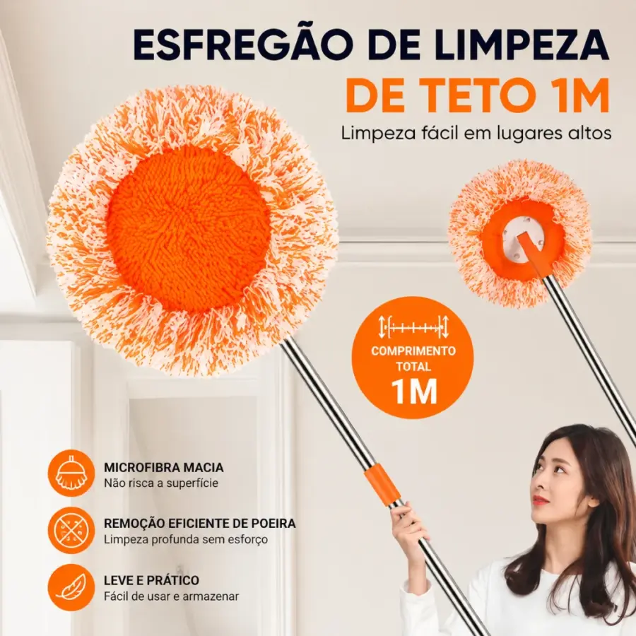 Mop Girassol Giratório para Teto