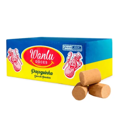 Paçoca Caixa com 100 Unidades
