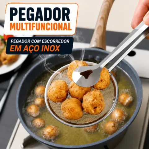 Pegador com Escorredor de Inox