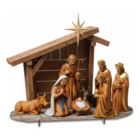 Presépio de Natal em MDF