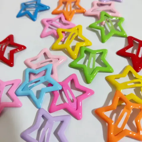 Presilhas de Cabelo Estrela Coloridas