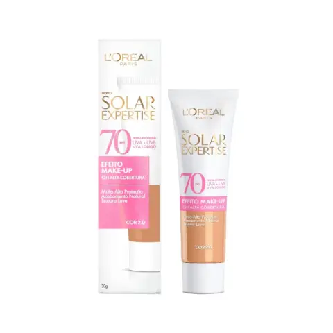 Protetor Solar L’Oréal Efeito Make-Up FPS 70