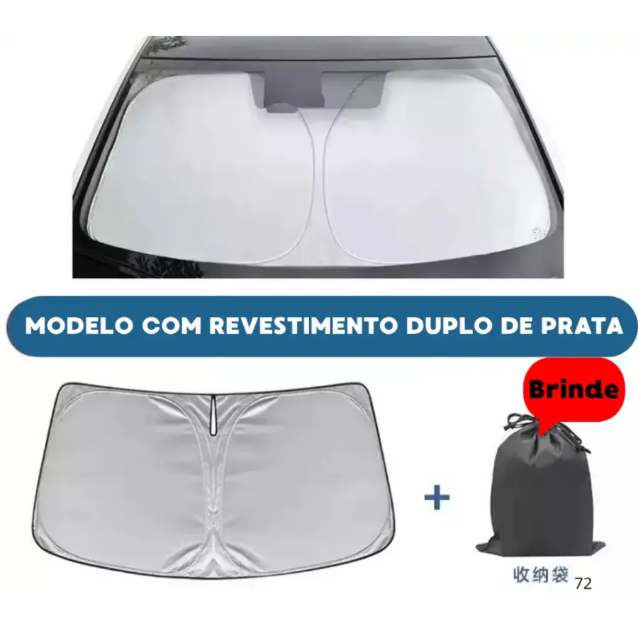 Quebra-Sol para Para-brisa com Proteção UV
