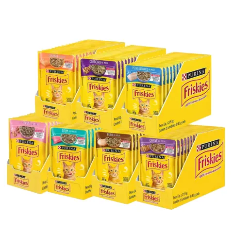 Ração Úmida Friskies 85 g Caixa com 15