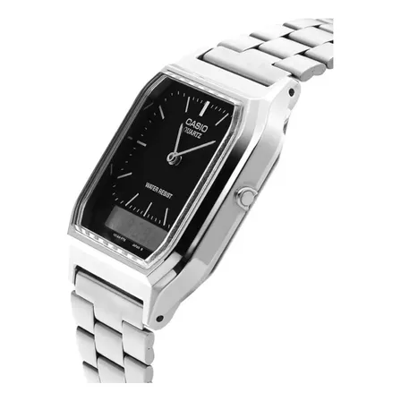 Relógio Casio Unissex Vintage Prata AQ-230A
