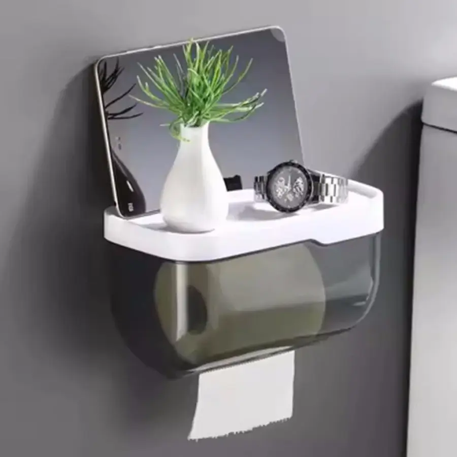 Suporte de Parede para Papel Higiênico Sem Furar