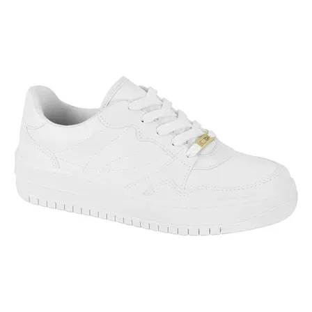 Tenis Casual Vizzano Feminino Leve Confortavel Original Branco 35 Br
