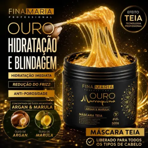 Ultra Hidratação Ouro Marroquino Fina Maria