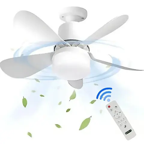 Ventilador de Teto 80 W de 5 Pás com LED