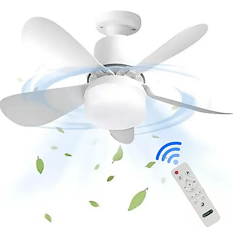 Ventilador de Teto 80 W de 5 Pás com LED