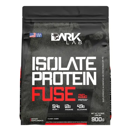 Whey Isolate Protein Fuse Refil 900g – Dark Lab Sabor Creme de avelã